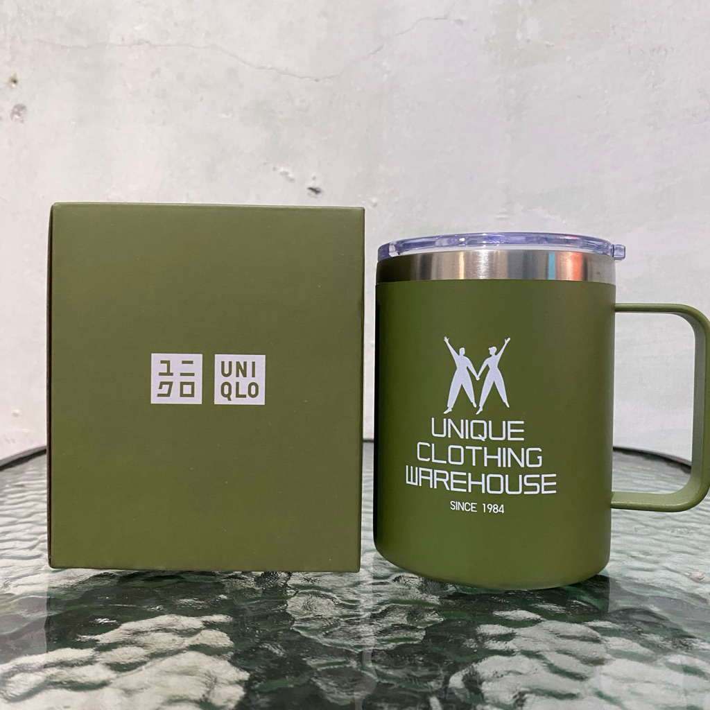 UNIQLO Stainless Mug, Warna Green (special gift UNIQLO edition)