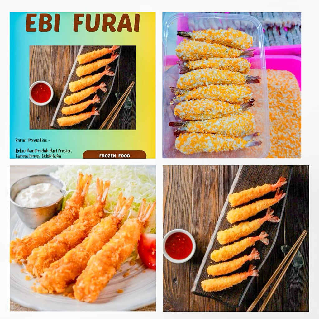 EBI FURAI ALA HOKBEN FROZEN UDANG GORENG TEPUNG CRISPI isi 8 biji