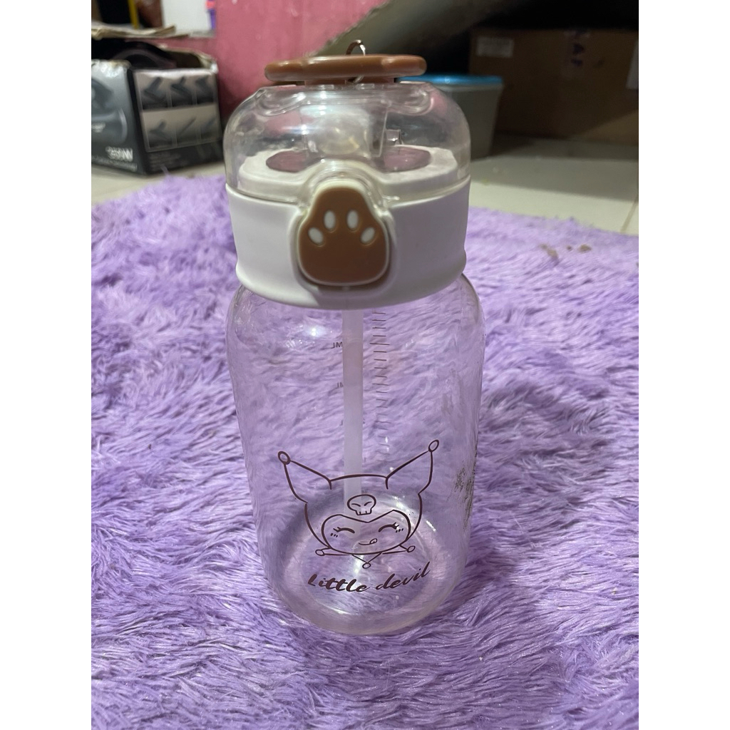 PL botol minum anak-anak karakter beruang bening 500ml JN