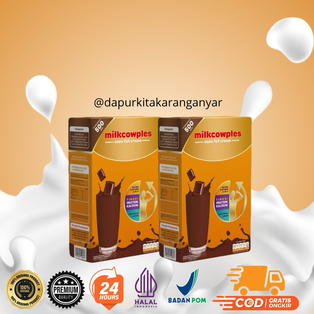 Milkcowples Susu Penggemuk Badan - Milkcowples Susu Peninggi Badan - MILKCOWPLES Susu Sapi Bubuk - M