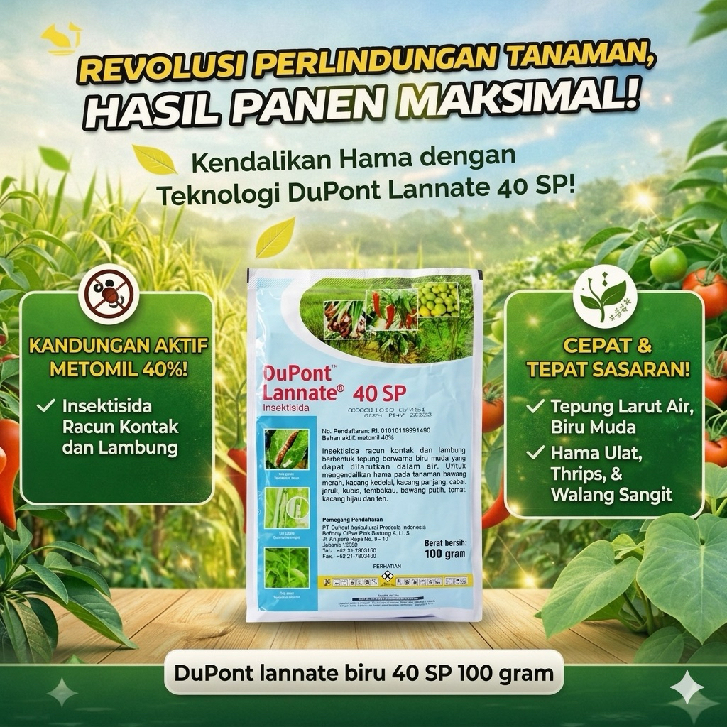 Dupont Lannate Biru 40 SP 100 Gram