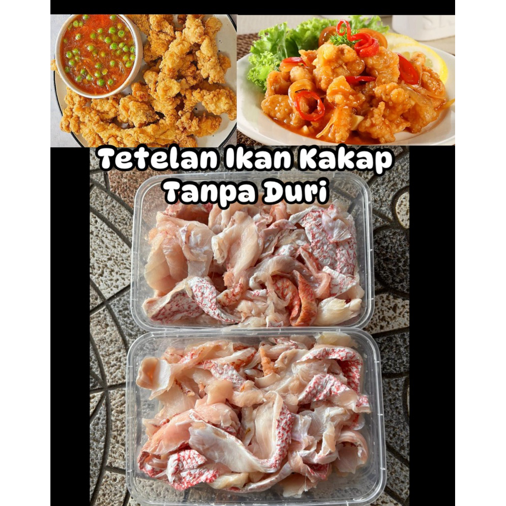 TETELAN IKAN KAKAP MERAH 400gr tanpa duri