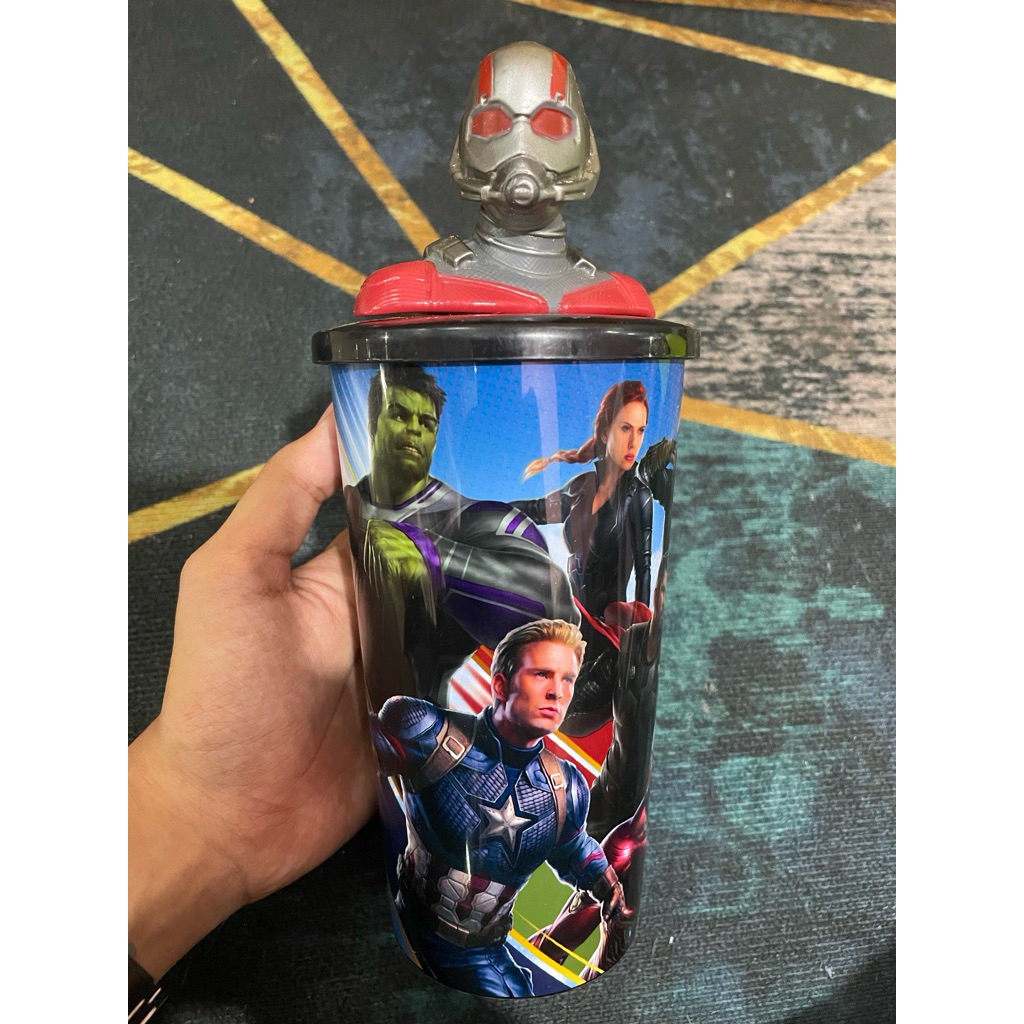 PL KB04 Botol Minum Cgv Motif Avenger Karakter Ant Man Hitam 650ml. BU