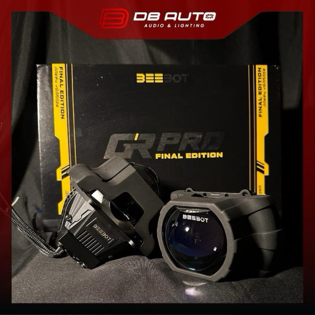 Lampu Mobil Projector Bi LED 3 Inch PNP H4 Super Terang Cut Off Rapi Beebot GR Pro Final Edition