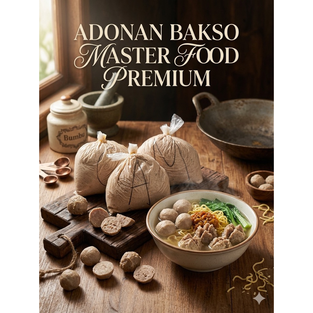 ADONAN BAKSO AYAM  ADONAN BAKSO SAPI CILOK HALAL 1 kg buat tahu walik,tahu bakso,sempol,pentol,
