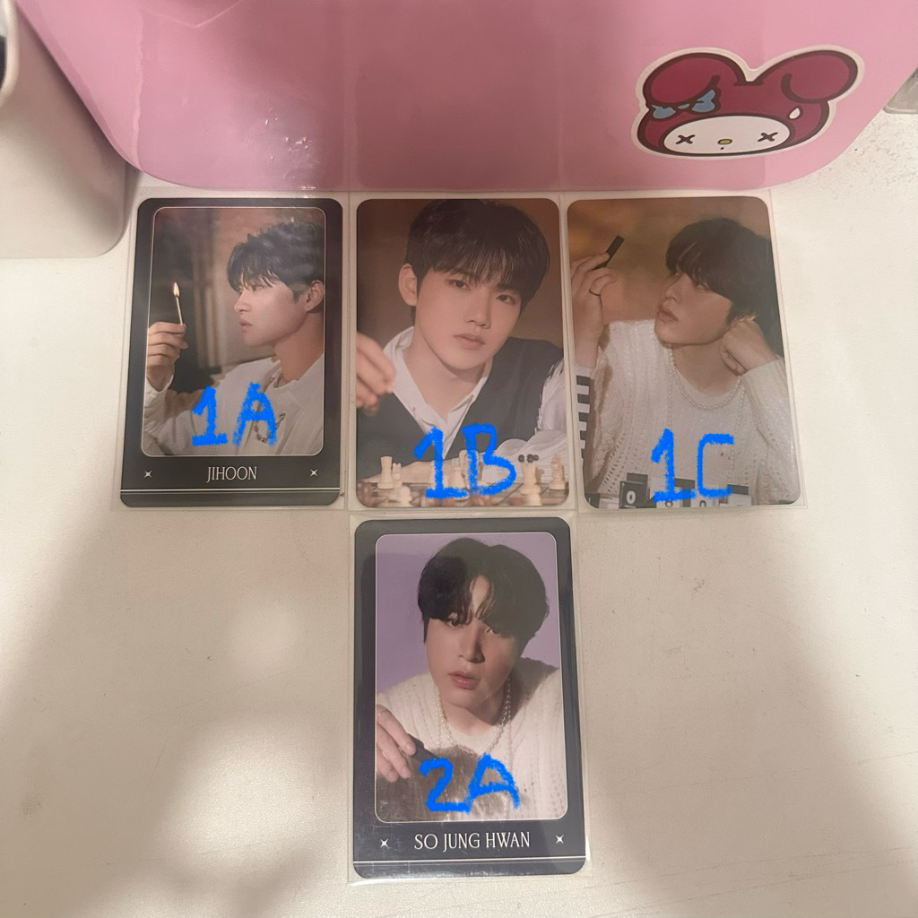 OFFICIAL - Photocard Treasure Night garden trading card tc type 1 2 A B D Jihoon junkyu junghwan
