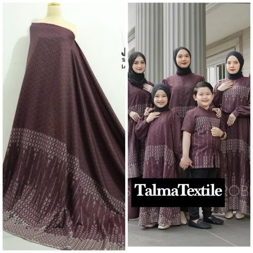 KAIN KATUN TOYOBO | Toyobo print | Kain seragaman | Motif couplean | Kain sarimbit