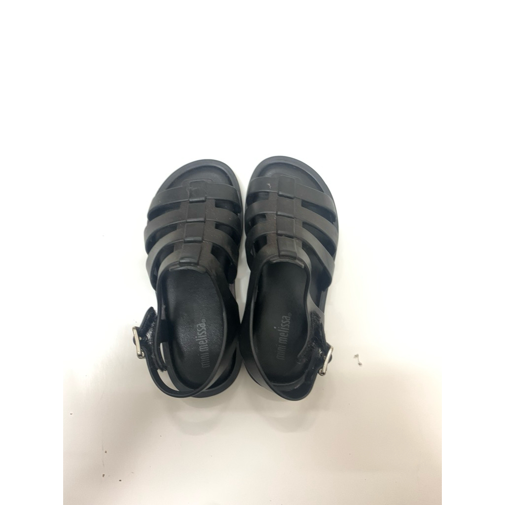 MINI MELISSA FLOX BLACK |  Sendal Anak Brand -Hitam