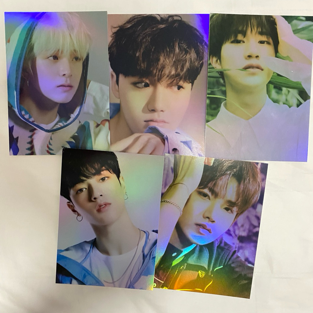 treasure the first step : chapter two chapter three hologram postcard pc holo jihoon hyunsuk asahi h