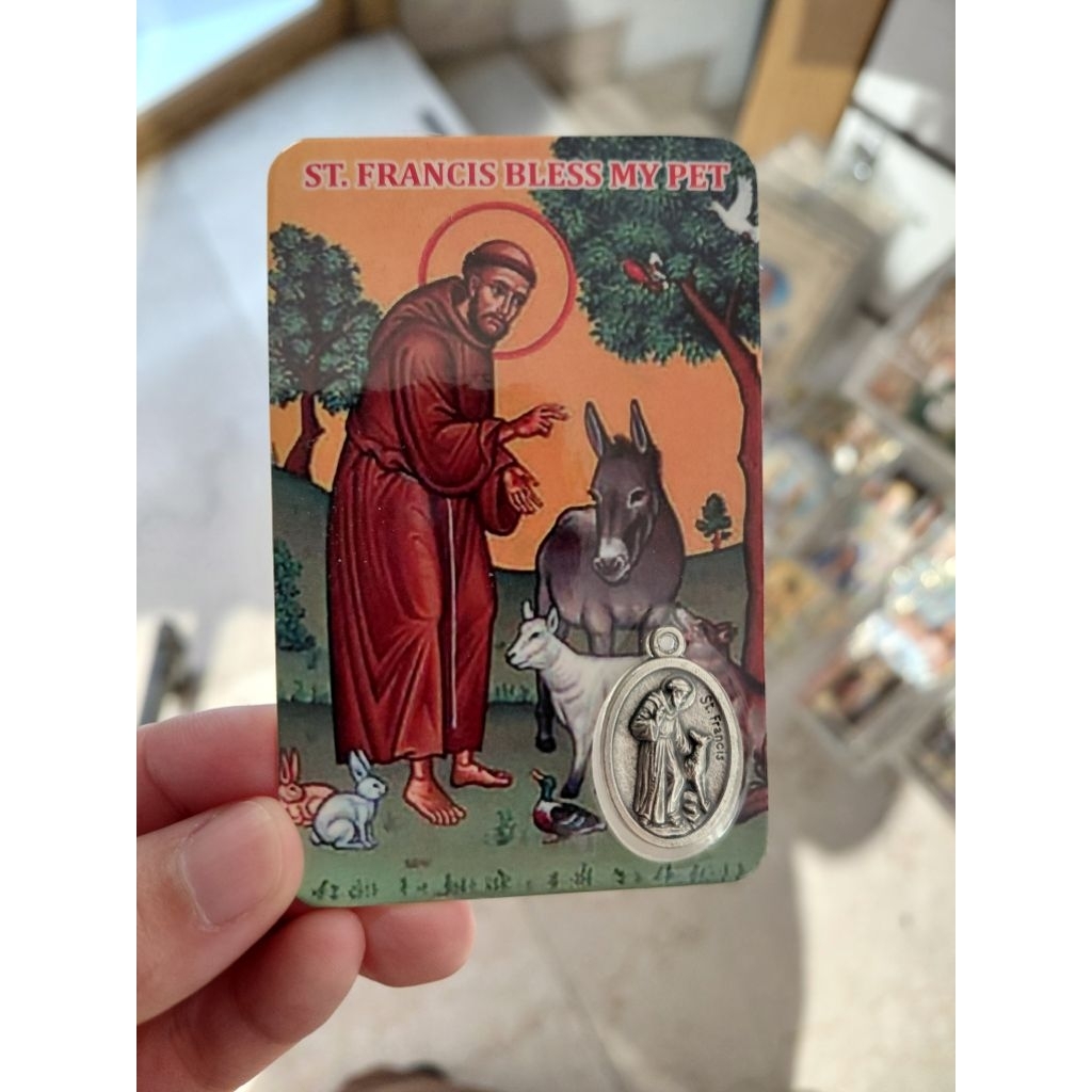 Medal Card Santo Fransiskus Assisi Bless My Pet Medali