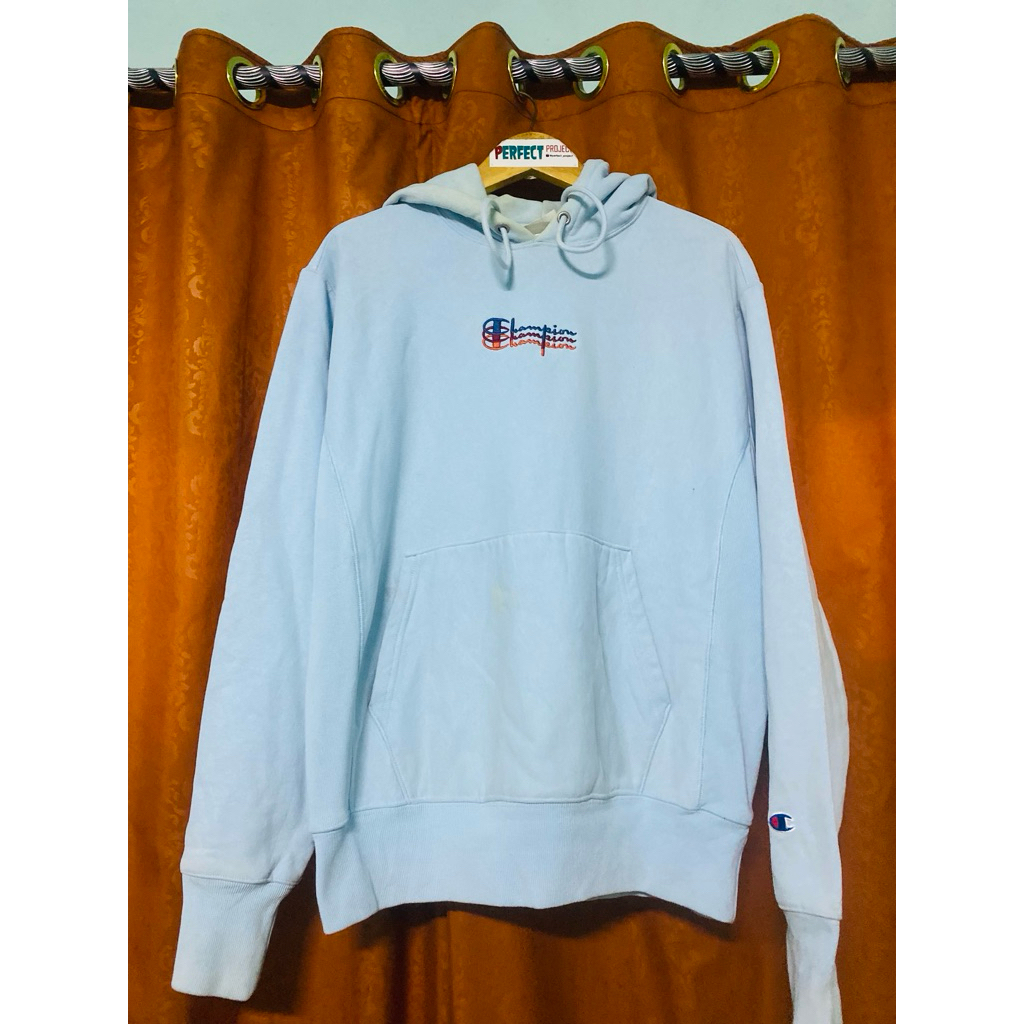 HODIE CHAMPION BABY BLUE BIG LOGO SECOND ORIGINAL