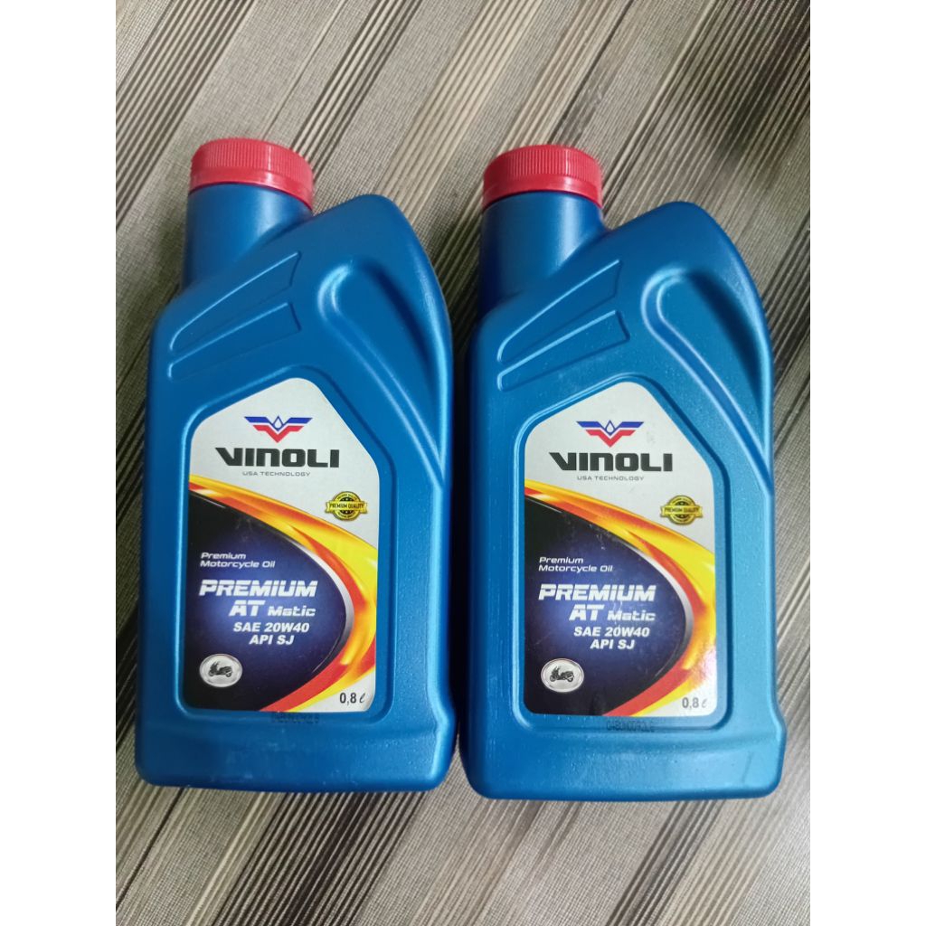 Vinoli Premium Oli Motor MATIC 20W-40 Original 100% Asli