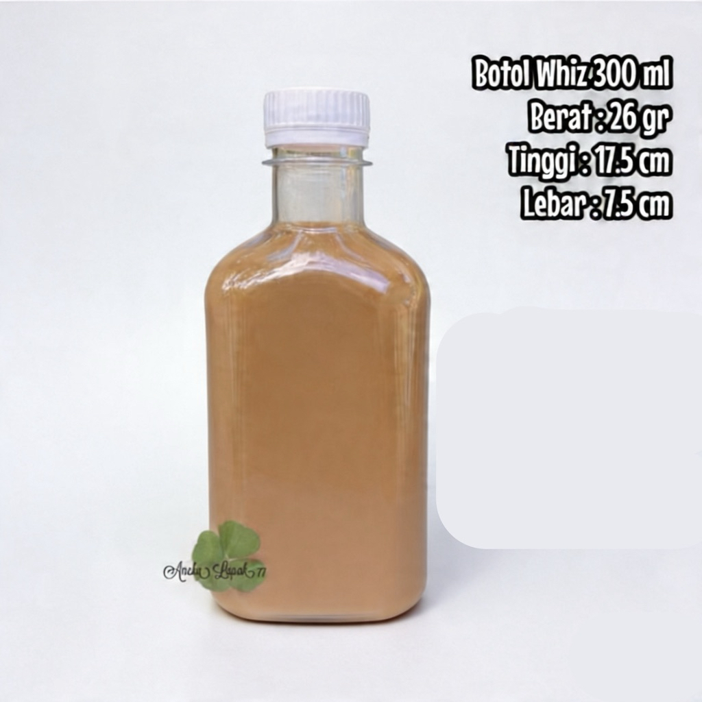 Botol Whiz 300 ml botol plastik minuman unik whiskey