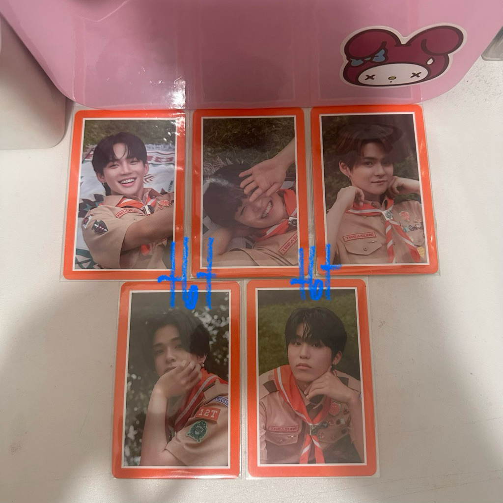 OFFICIAL - Photocard Treasure summer camp kit pramuka hyunsuk jihoon yoshi asahi jeongwoo