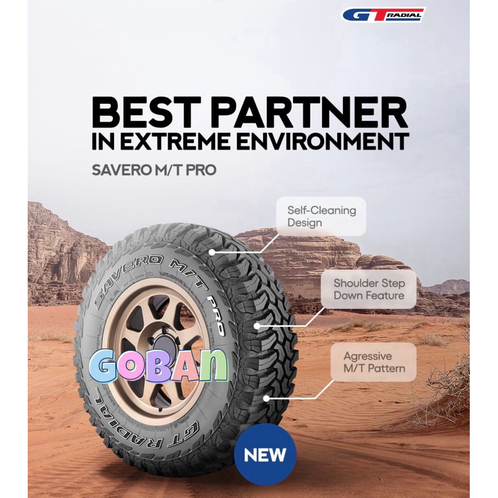 Ban mobil 265/65 r18 GT Savero MT Pro ukuran 265 65 18 Savero M/T Pro 265/65r18