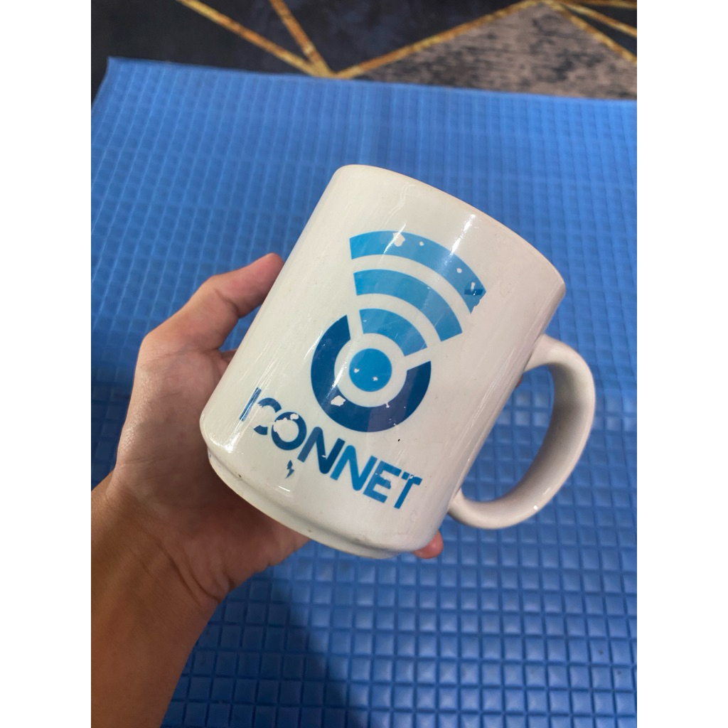 PL gelas mug ‘iconnet’ bahan keramik 500ml TH