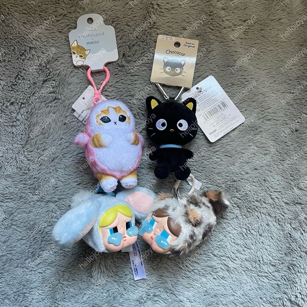 [ready stock] doll plushie bag charm keyring doll pop mart crybaby cbb wbc vintage ppg power puff gi