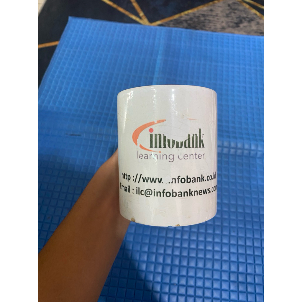 PL gelas mug ‘infobank’ bahan keramik 500ml TH