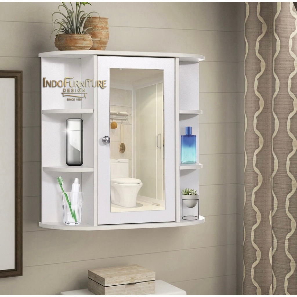 Lemari Cermin Kamar Mandi Minimalis - Modern & Fungsional