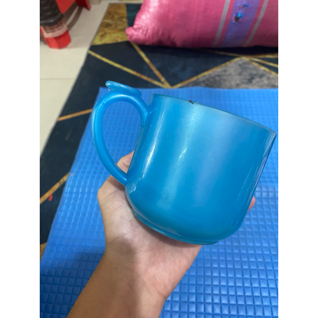 PL gelas cangkir plastik ‘onyx’ warna biru 400ml TH