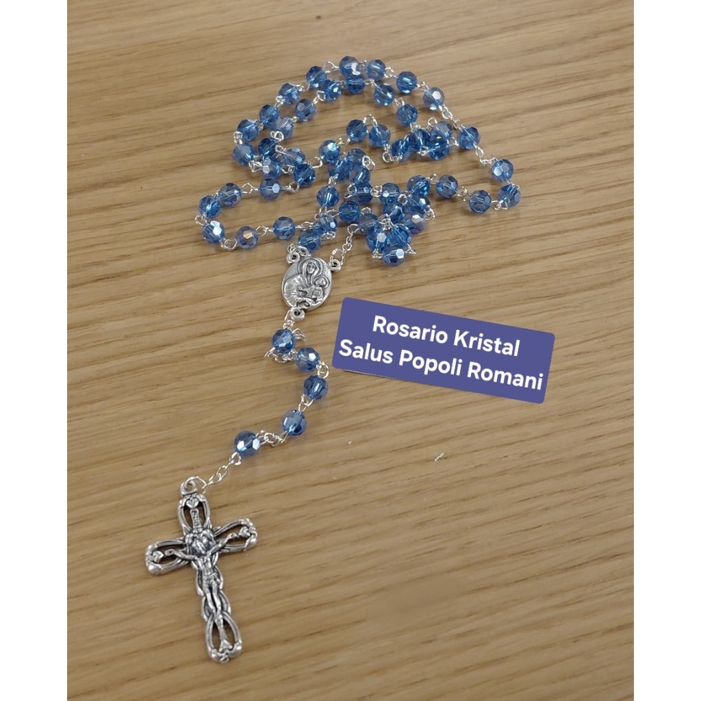 Rosario Kristal Biru Salus