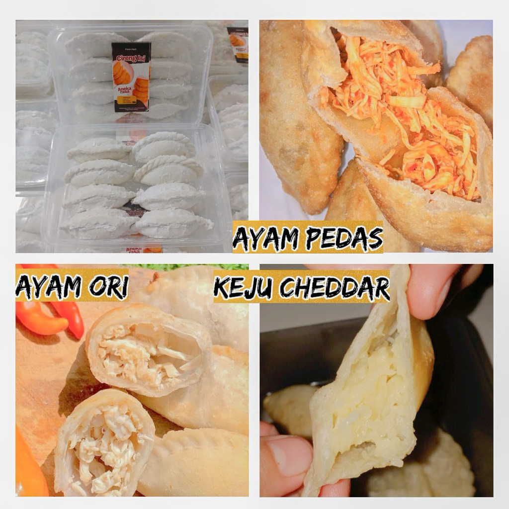 CIRENG ISI AYAM SUWIR PEDAS MANTAP isi 8