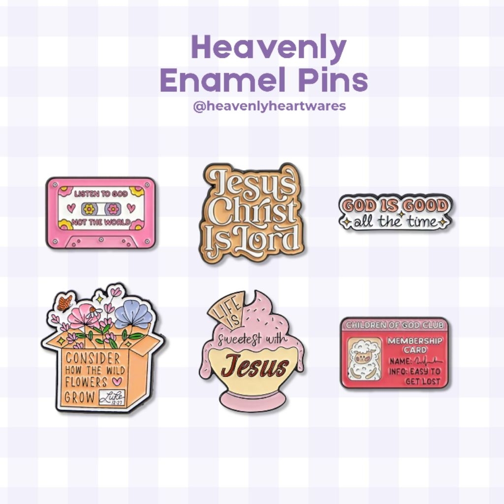 Heavenly Enamel Pins / Christian Gift / Hadiah Kristen / Enamel Pin