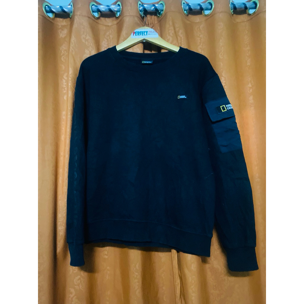 CREWNECK NATIONAL GEOGRAPHIC SPELOUT MULUS NO MINUS ORIGINAL 100% SECOND