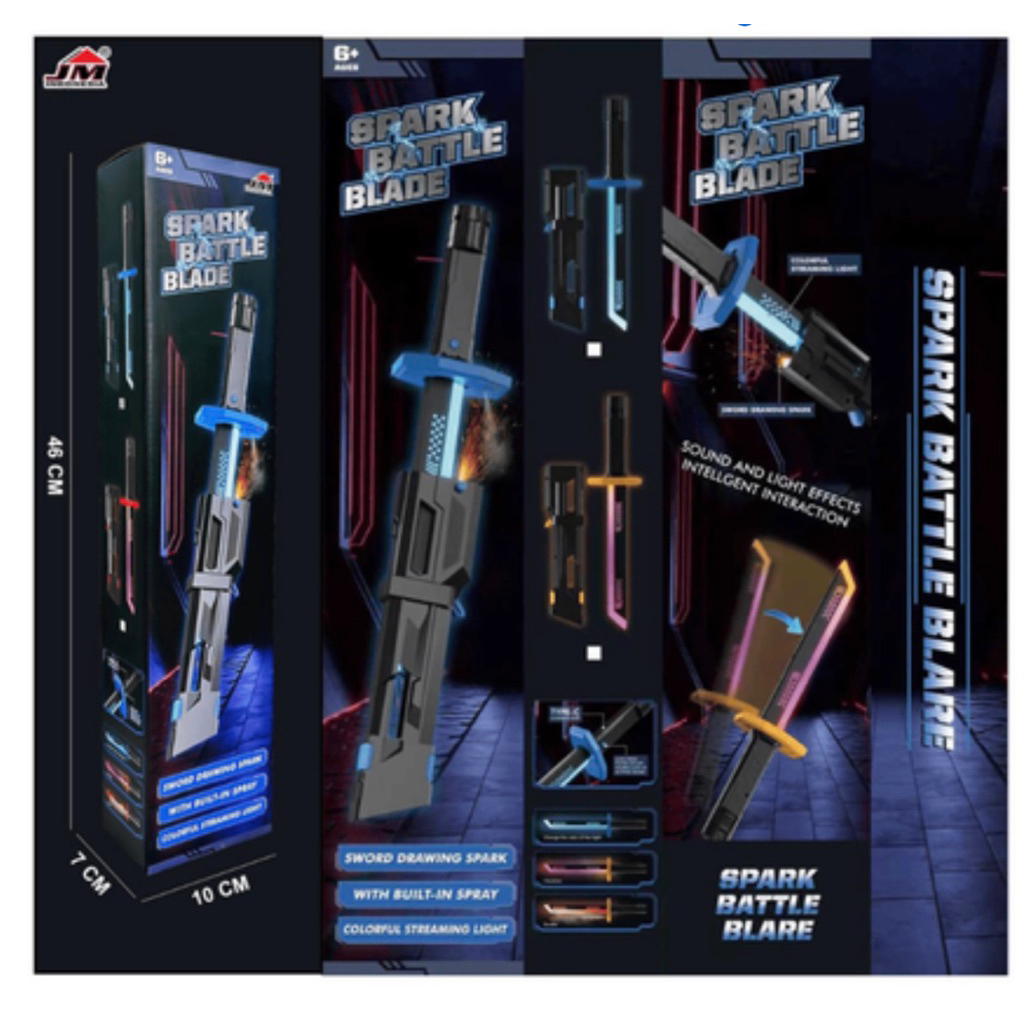 Mainan Anak Spark Battle Blade Sword Pedang Mainan Anak Kado Hadiah Keren