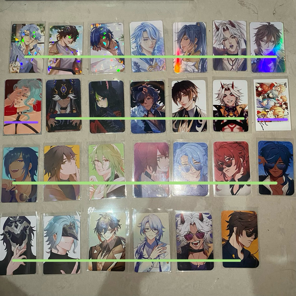 Sell Photocard Fanmerch Genshin Impact Jujutsu Kaisen Haikyuu One Piece Love and Deepspace Zhongli K