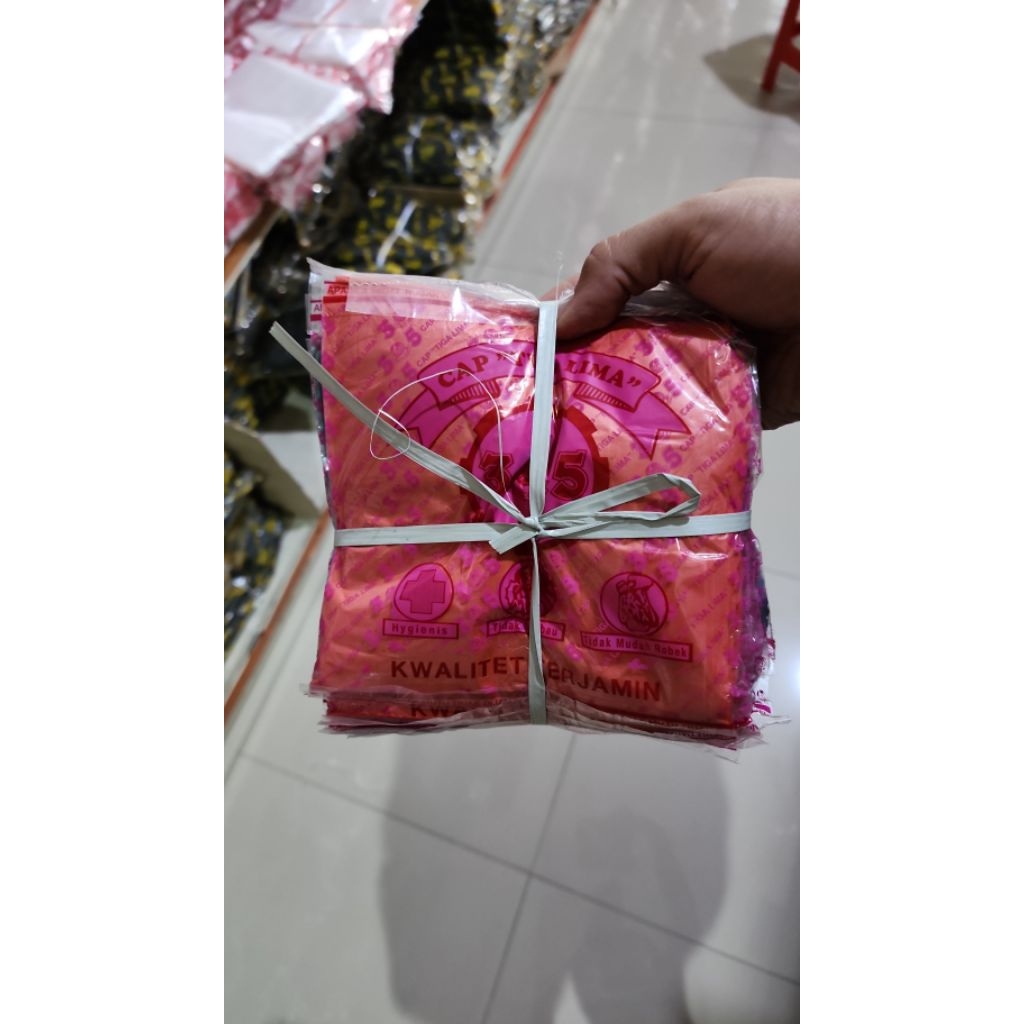 Asoy / Kantong Plastik / Kresek Kecil Warna Warni cap Tiga Lima