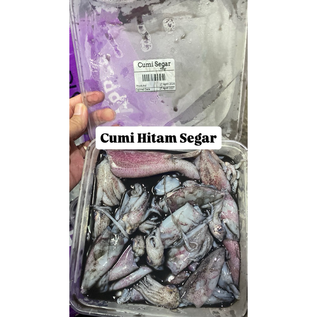 CUMI HITAM SEGAR FROZEN KEMASAN 1000ml frozen beku