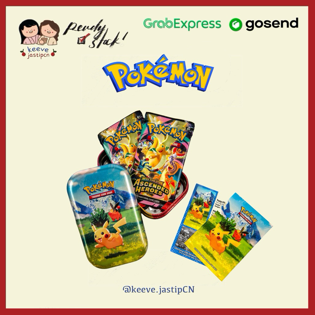<READY STOCK> POKEMON TCG ENGLISH VERSION — Ascended Heroes: Mini Tin Booster Pack