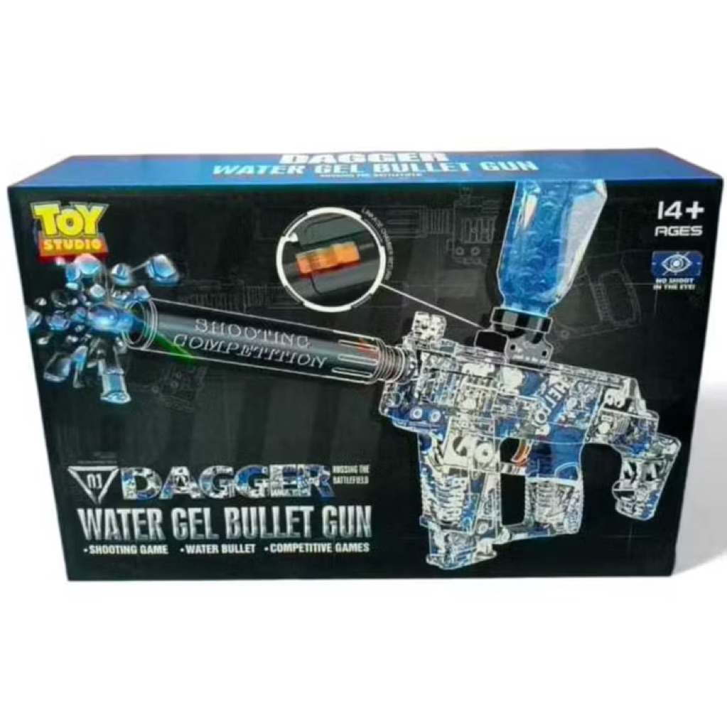 Mainan Tembakan Anak Dagger Gun Premium Water Gel Bubble Gun Toy