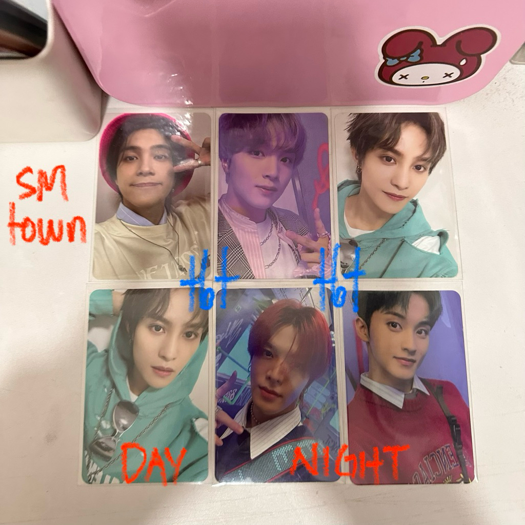 OFFICIAL - Photocard SMCU NCT Smtown ver Day time Night time smtown Haechan Yuta Mark Hendery Yangya