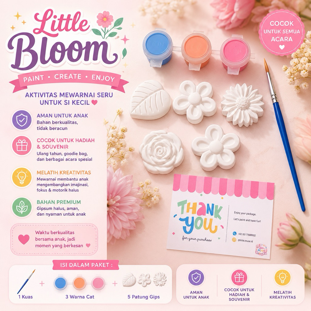 Mainan Edukasi Anak - Souvenir Ulang Tahun - Little Bloom