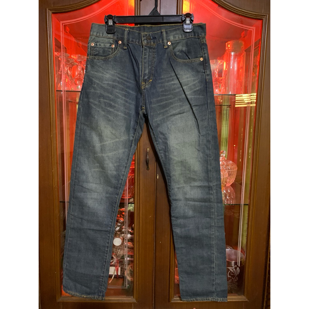 jeans lv505 fading tebal kaku jpn
