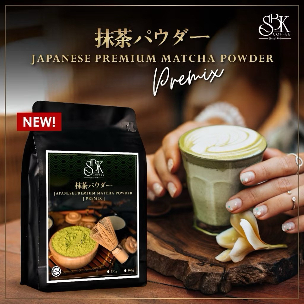 SIN BOON KEE Japanese Premium Matcha / Taro Powder Premix Serbuk Matcha Jepun PraCampur 500g