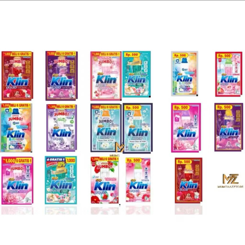 SOKLIN SO KLIN LIQUID CAIR RENCENG SCARLET VIOLET WHITE&BRIGHT KOREAN SAKURA ANTIBAC HIJAB LAVENDER 