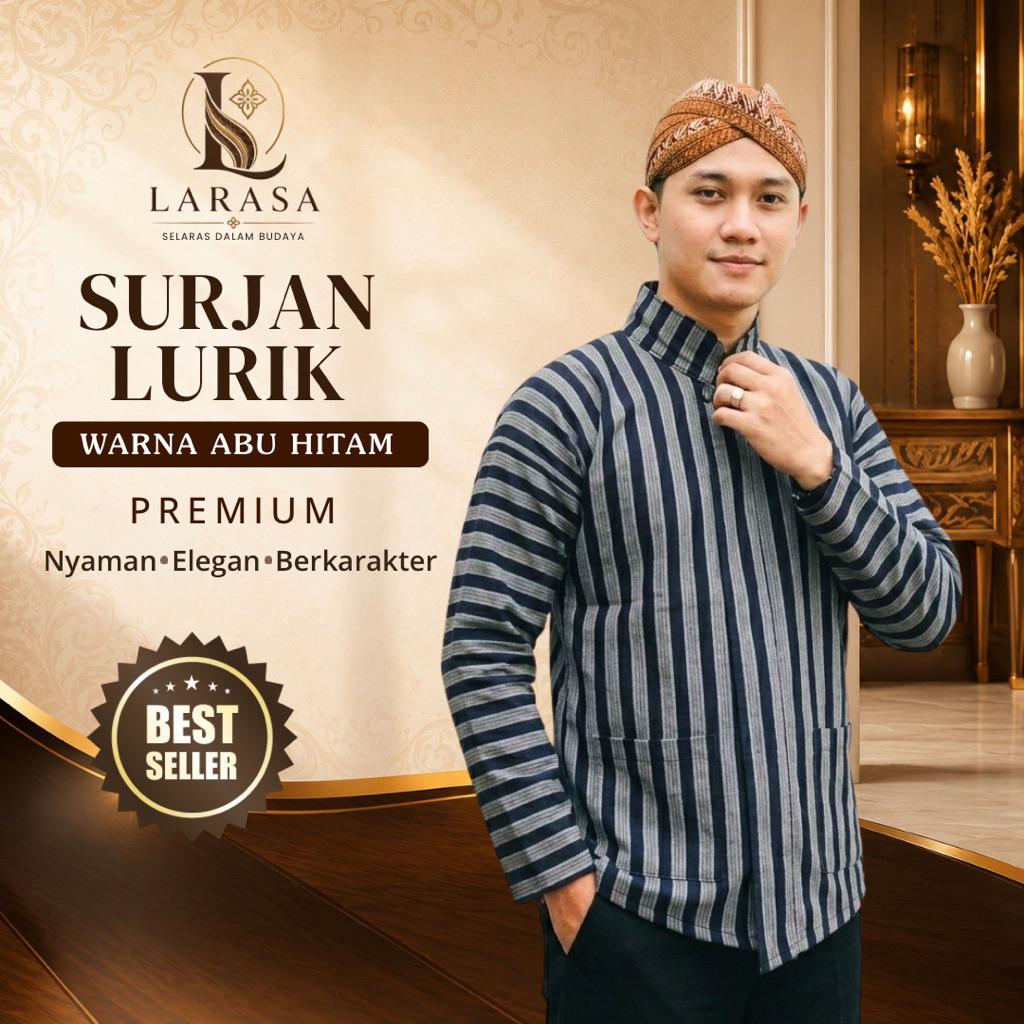 Surjan lurik dewasa | surjan lurik dewasa premium | surjan untuk acara kartinian | surjan untuk 17 a