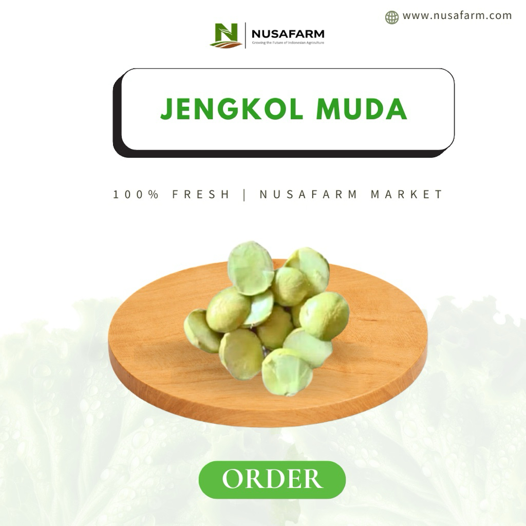 NUSAMART - Jengkol Muda Segar Pilihan Krenyes Lalapan Mentah Sambal Goang | 250g