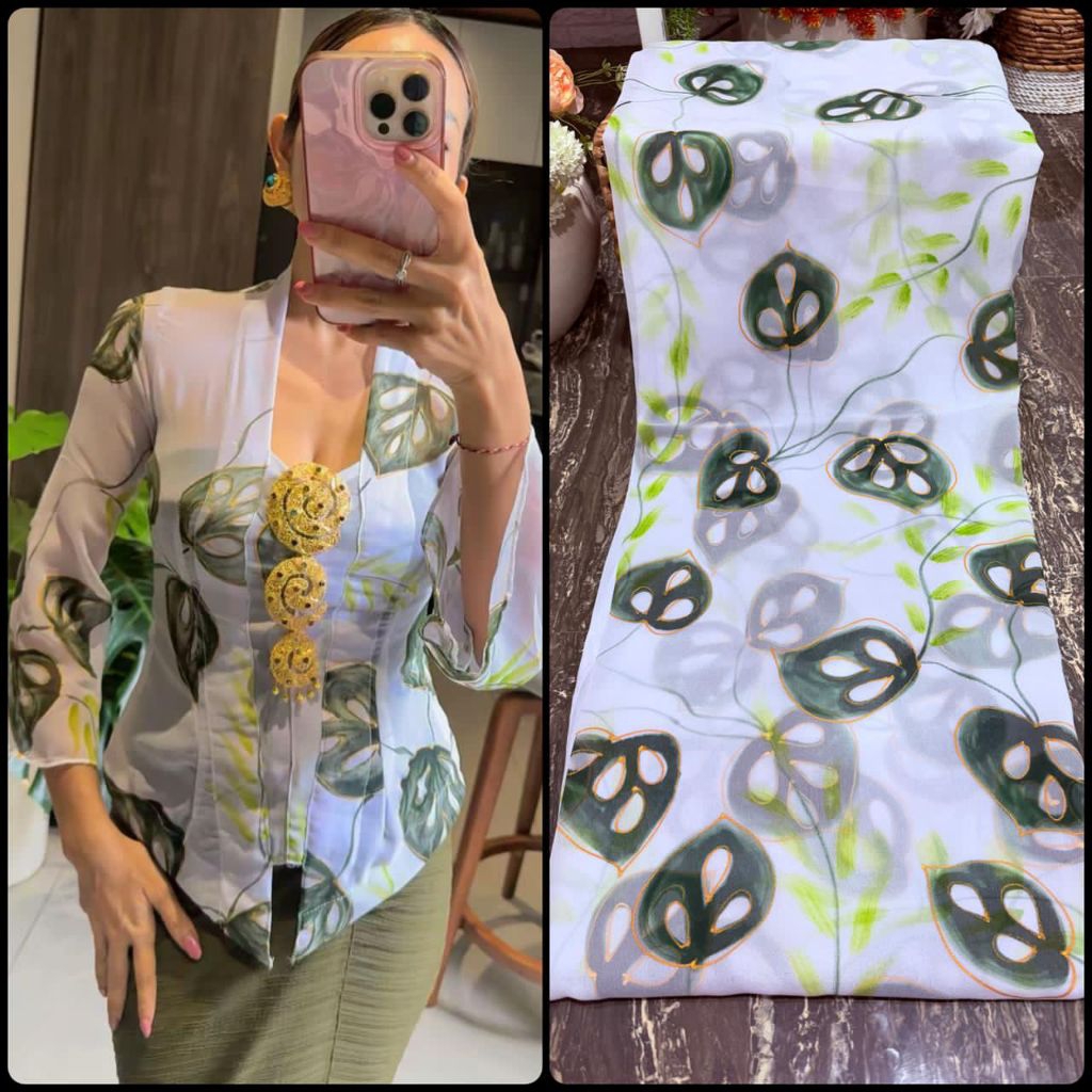 KAIN KEBAYA LUKIS //KAIN PREMIUM LUKIS// KAIN SIFON LUKIS