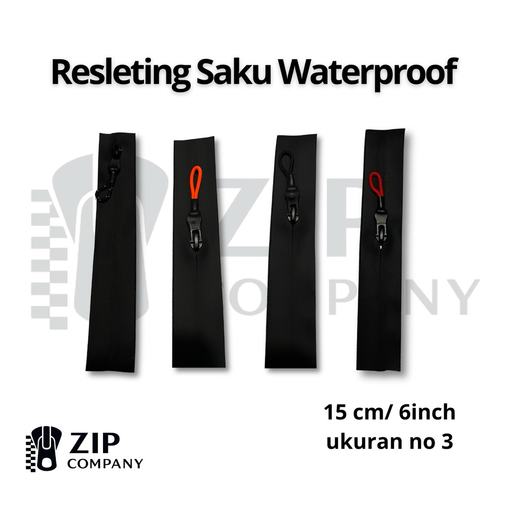 Resleting Saku Waterproof No 3 / Zipper Saku Waterproof / Waterproof Zipper / Resleting Waterproof/1