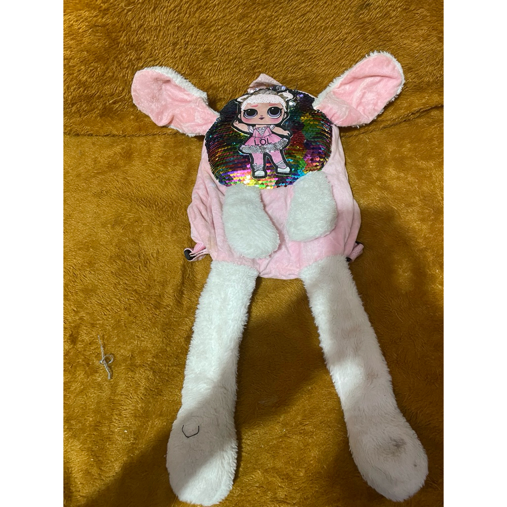 PL Tas Ransel Anak Bentuk Boneka uk. 29x26x5 cm / 11,25x10,25x2 inc RS