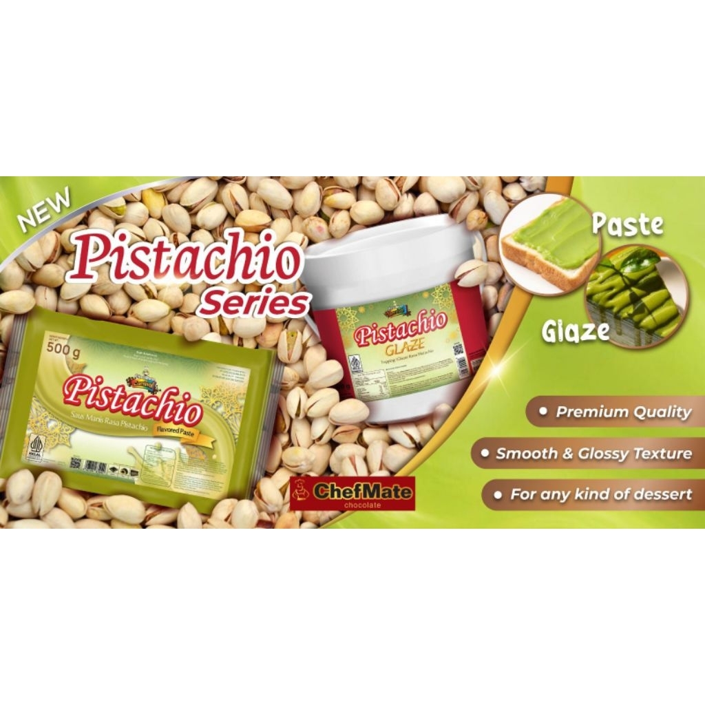 Chefmate glaze pistachio 500gr