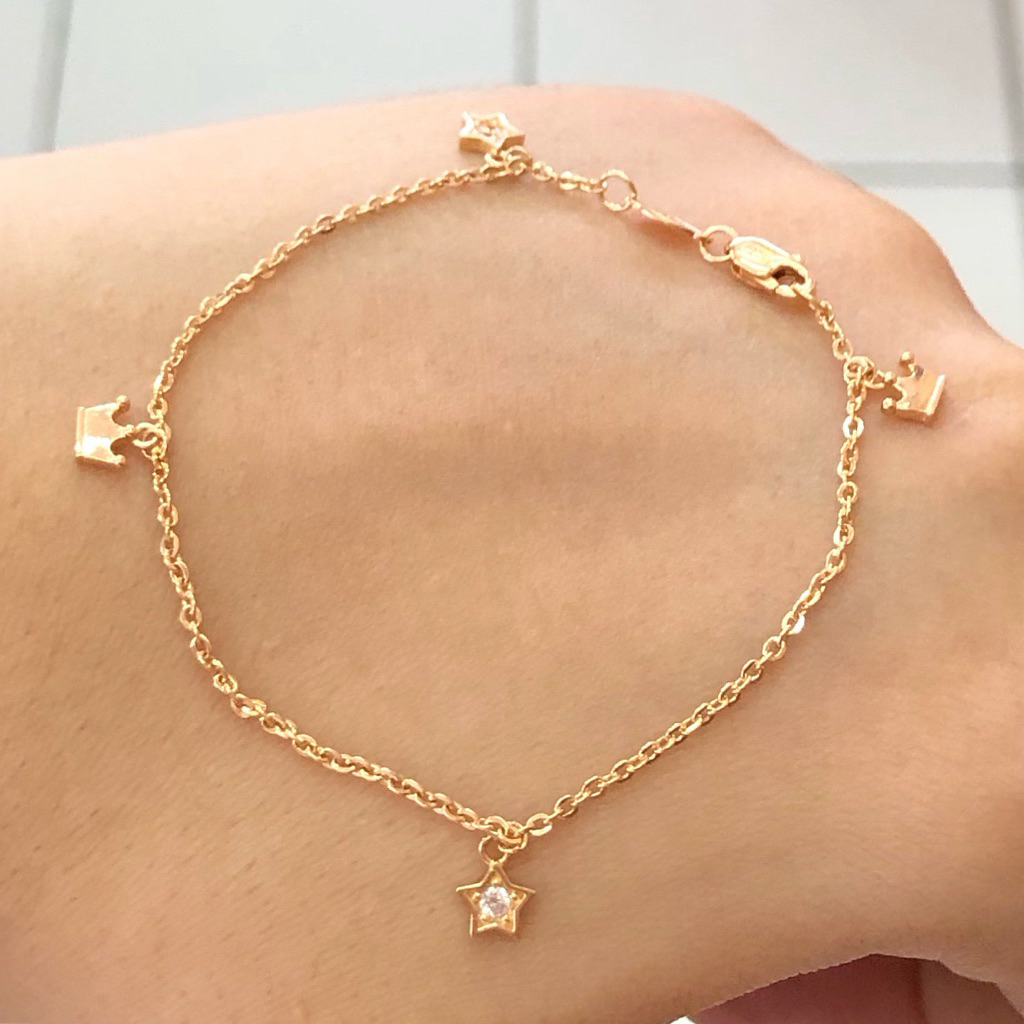 EV8- GELANG BINTANG CROWN UBS 1.27GR KADAR 300 6K PANJANG 16CM