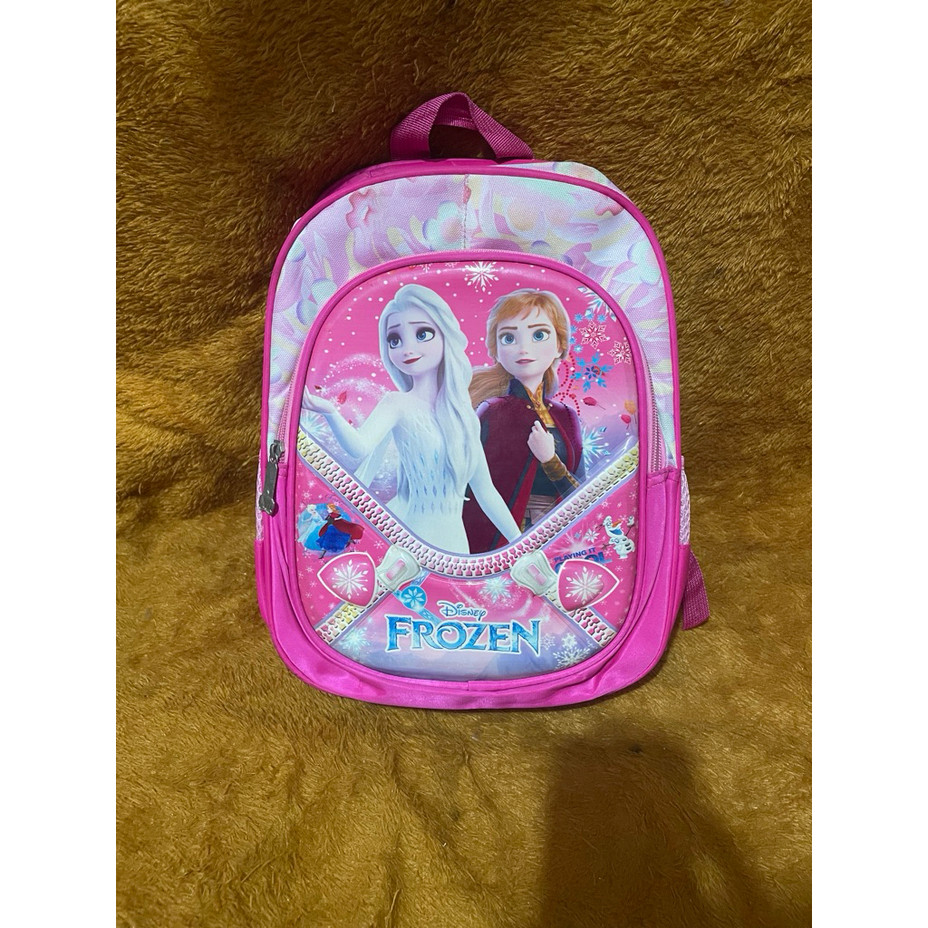 PL Tas Ransel Anak Karakter Frozen uk. 32x25x10 cm / 12,5x10x4 inc RS
