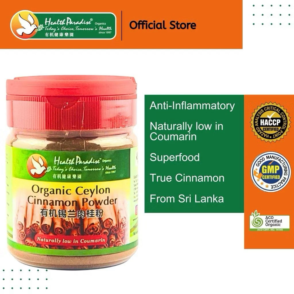 Health Paradise Organic Ceylon Cinnamon Powder 80g