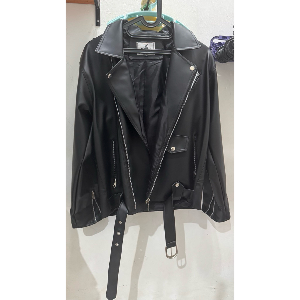 PL jaket kulit Garut baru satu x pakai