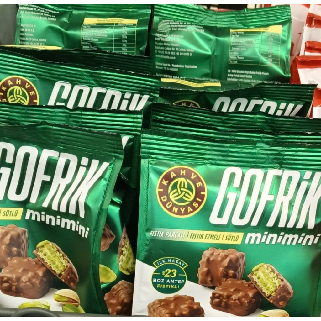 GOFRIK WAFER COKLAT PISTACHIO 140 gram